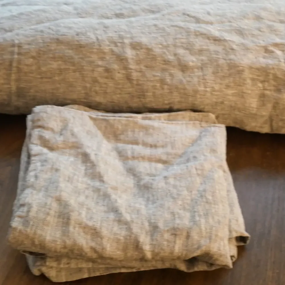 Quince European Linen Duvet Cover + Shams Charcoal Chambray KING CALIF KING NEW